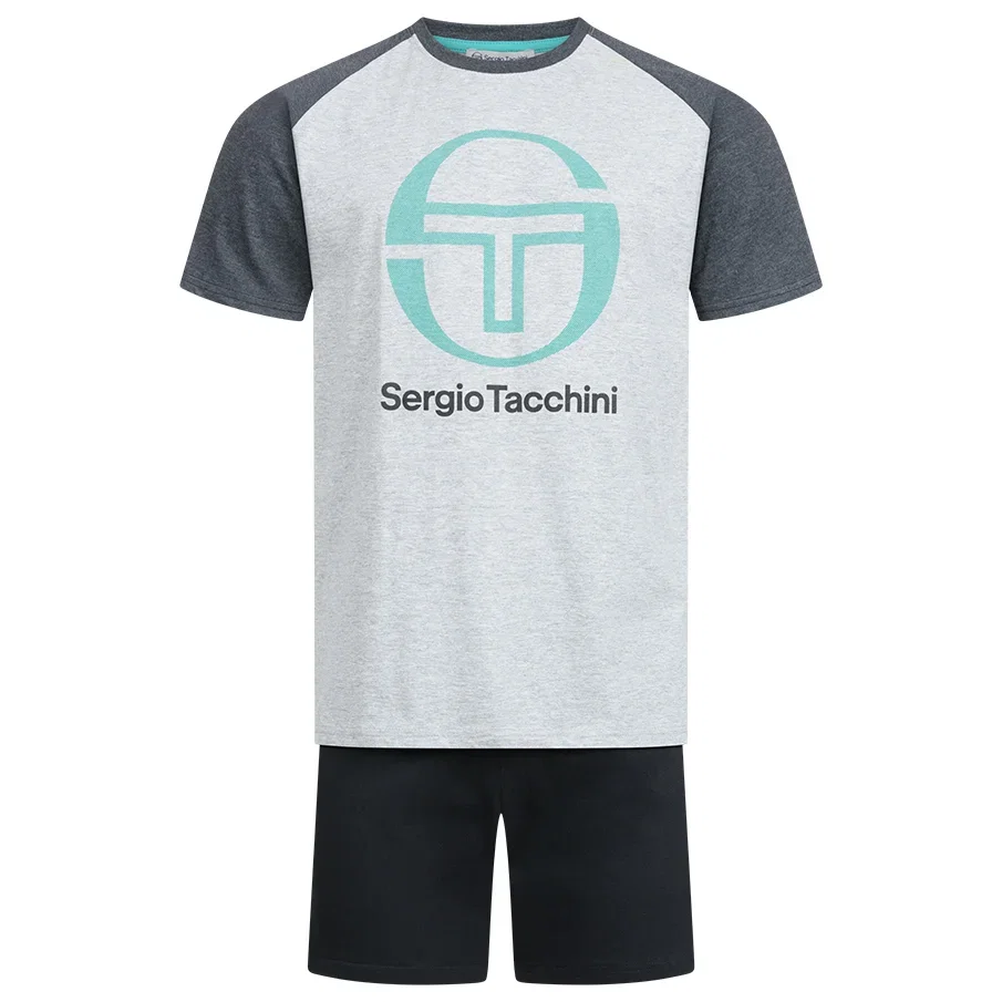 Sergio Tacchini Herren Kurzarm Pyjama Set 2-teilig