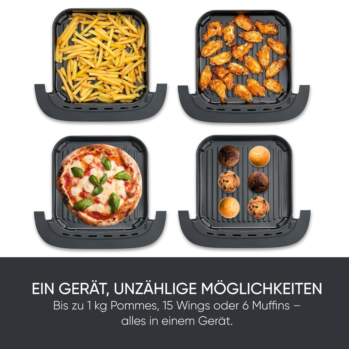 Severin Heißluftfritteuse Pizza & More FR 2464