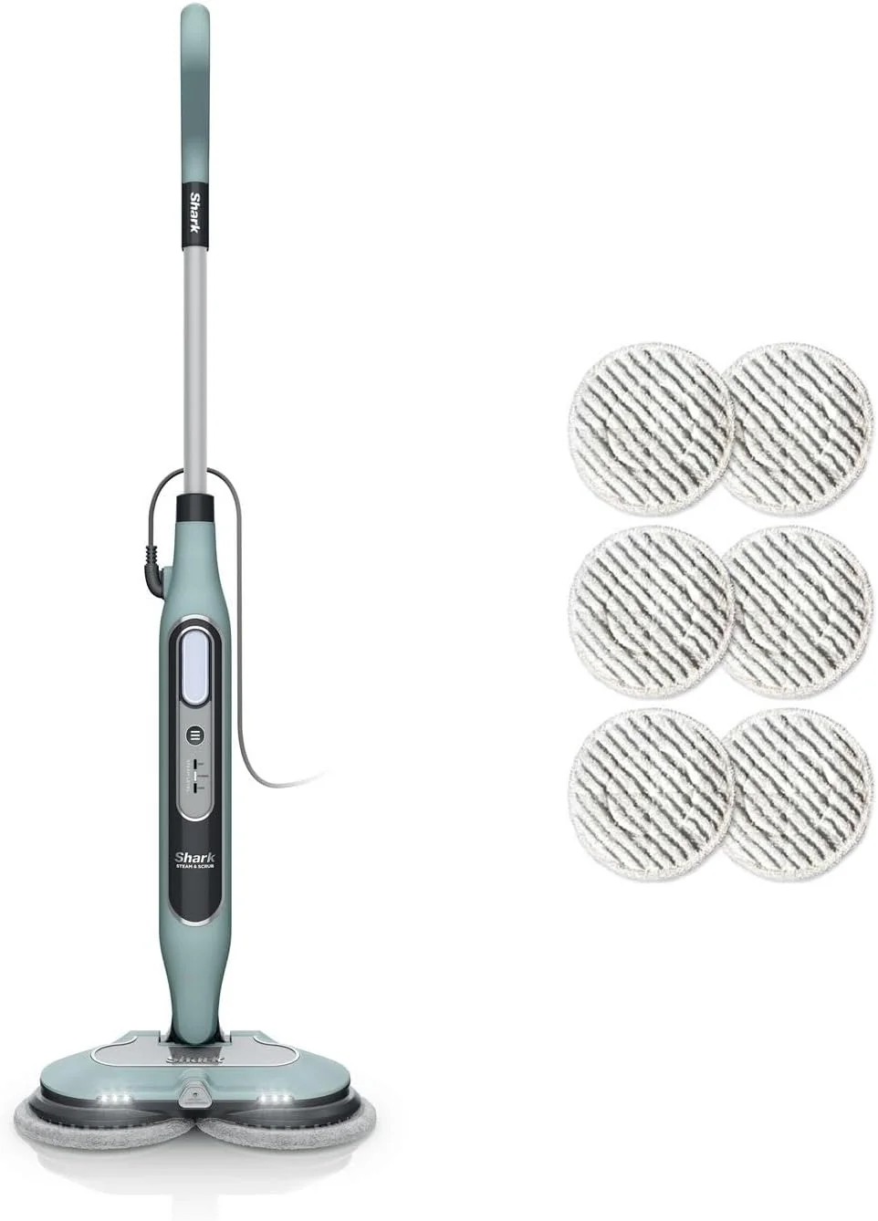 Shark automatischer Dampfreiniger Steam Blaster (8 m ,Kabel Salbei-Grün)