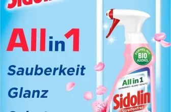 Sidolin Streifenfrei All in 1 Kirschblüte Glasreiniger mit 500 ml Inhalt
