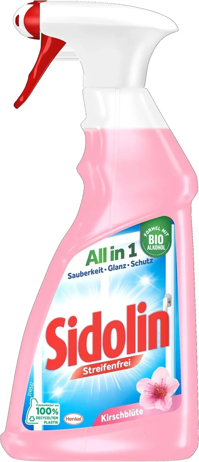 Sidolin All in 1 Fensterreiniger Kirschblüte für Glasflächen und Spiegel