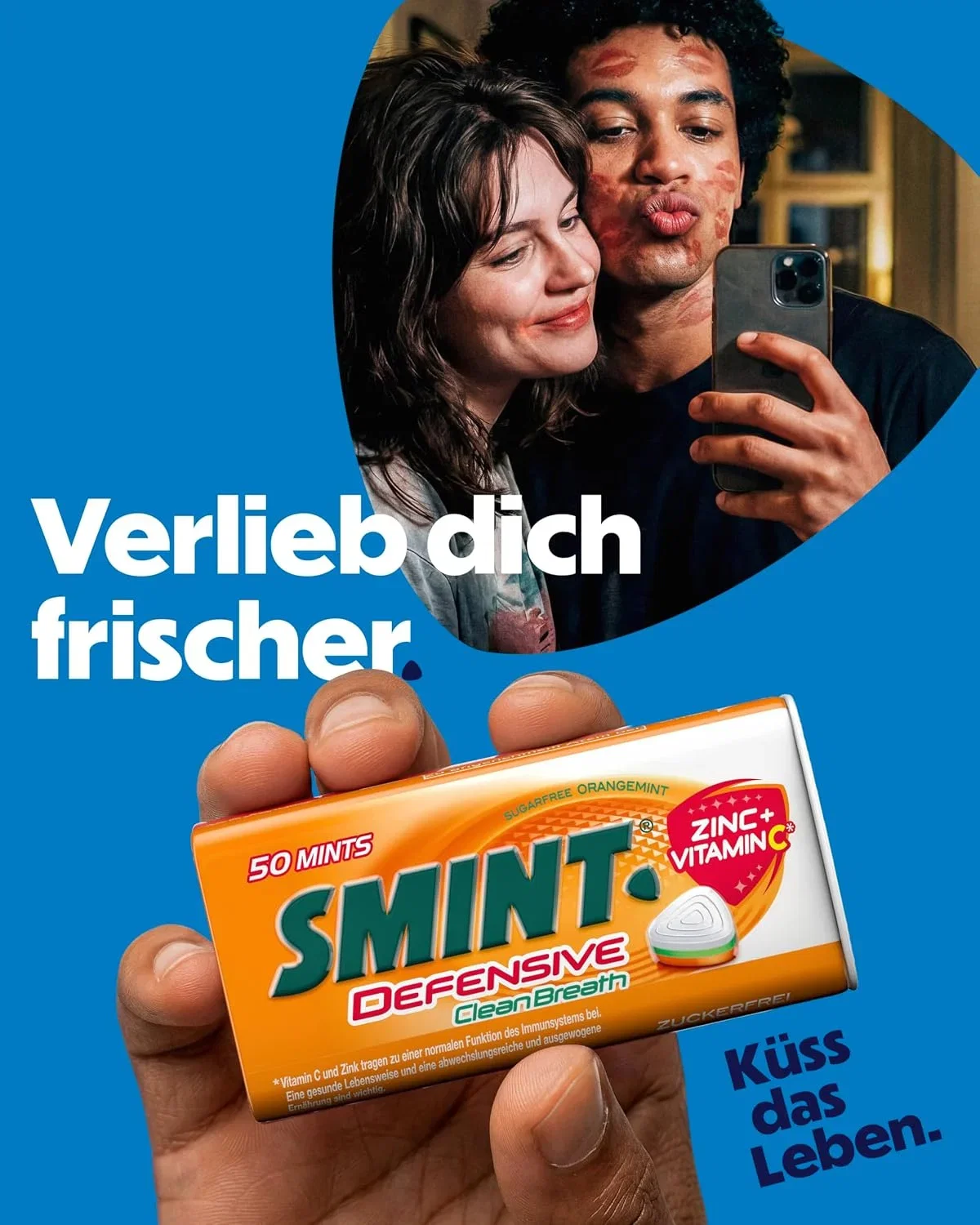 Smint Defensive Clean Breath Orange-Minz Pastillen mit Zink und Vitamin C