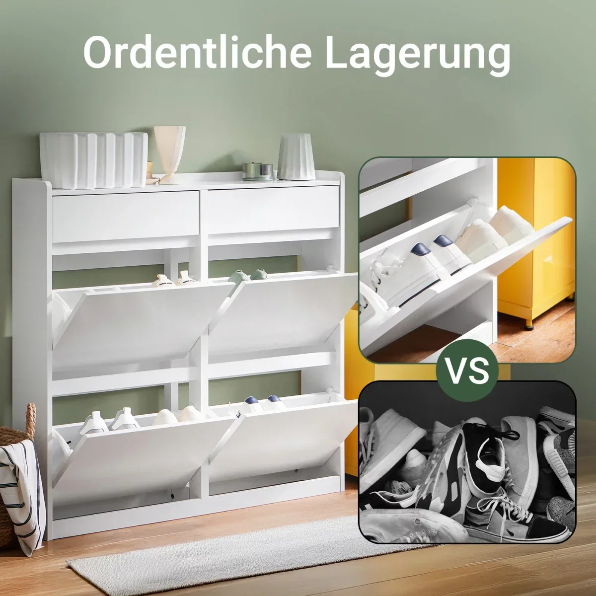 SoBuy Schuhschrank (98 x 95 x 19 cm)
