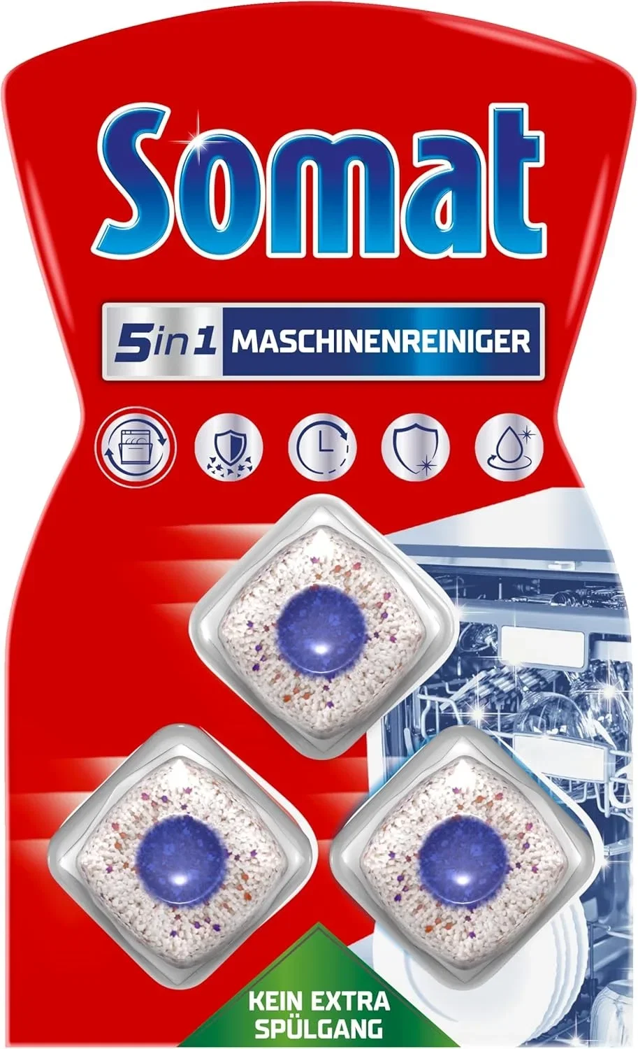 Somat Maschinenreiniger Tabs mit Anti-Kalk-Formel zur Reinigung des Geschirrspülers