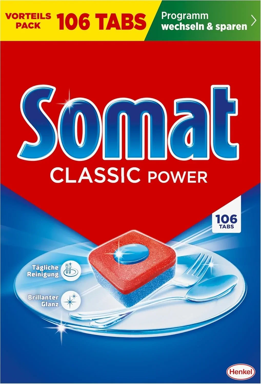 Somat Classic Power kompakte Spülmaschinentabs 106 Tabs