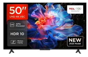 TCL 50V6C 50 Zoll 4K UHD Smart TV mit HVA-Panel und Google TV