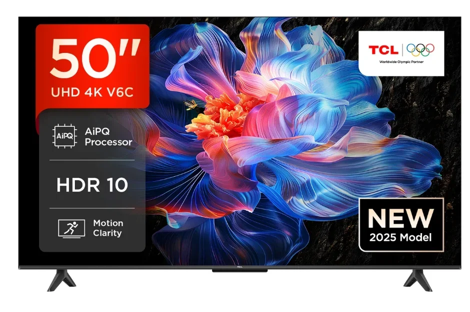 TCL 50V6C 50 Zoll 4K UHD (Smart TV HDR10+ HVA-Panel Dolby Vision)