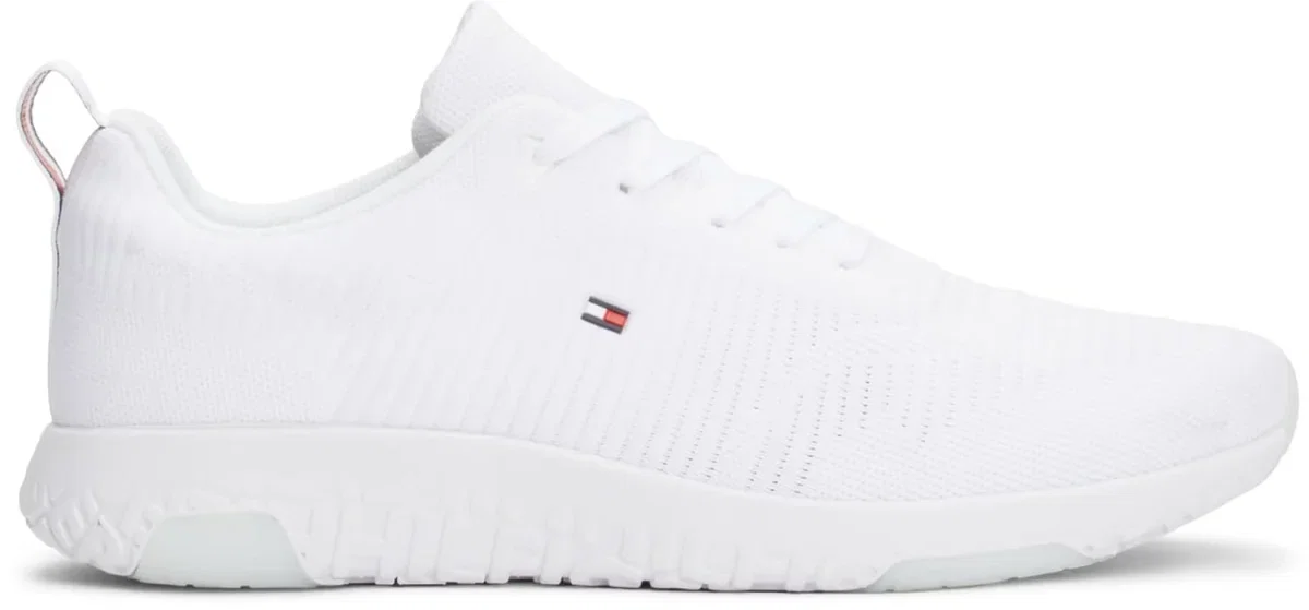 Tommy Hilfiger Herren Runner Sneaker Corporate Knit Rib Runner Sportschuhe (Gr. 40 bis 46)