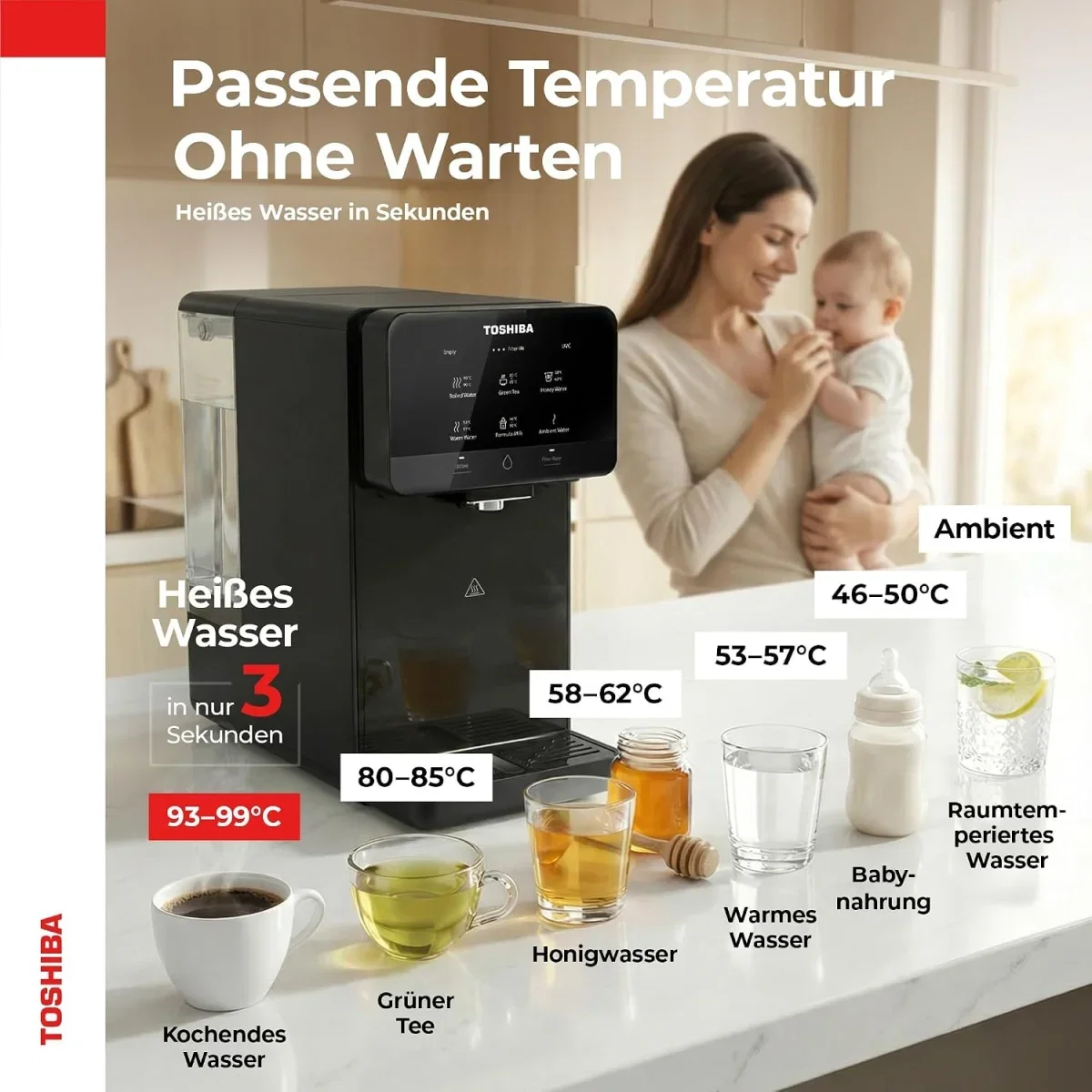 Toshiba Osmoseanlage Wasserfilter TWP-TSR75TDE