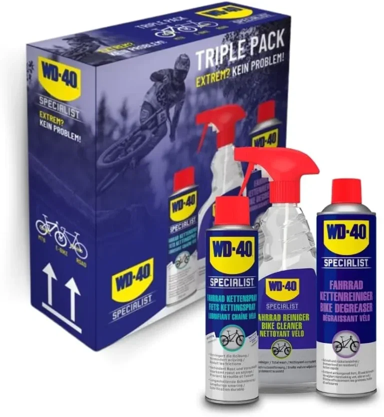 WD-40 Specialist Fahrrad Pflegeset mit Fahrradreiniger, Kettenreiniger und Kettenspray