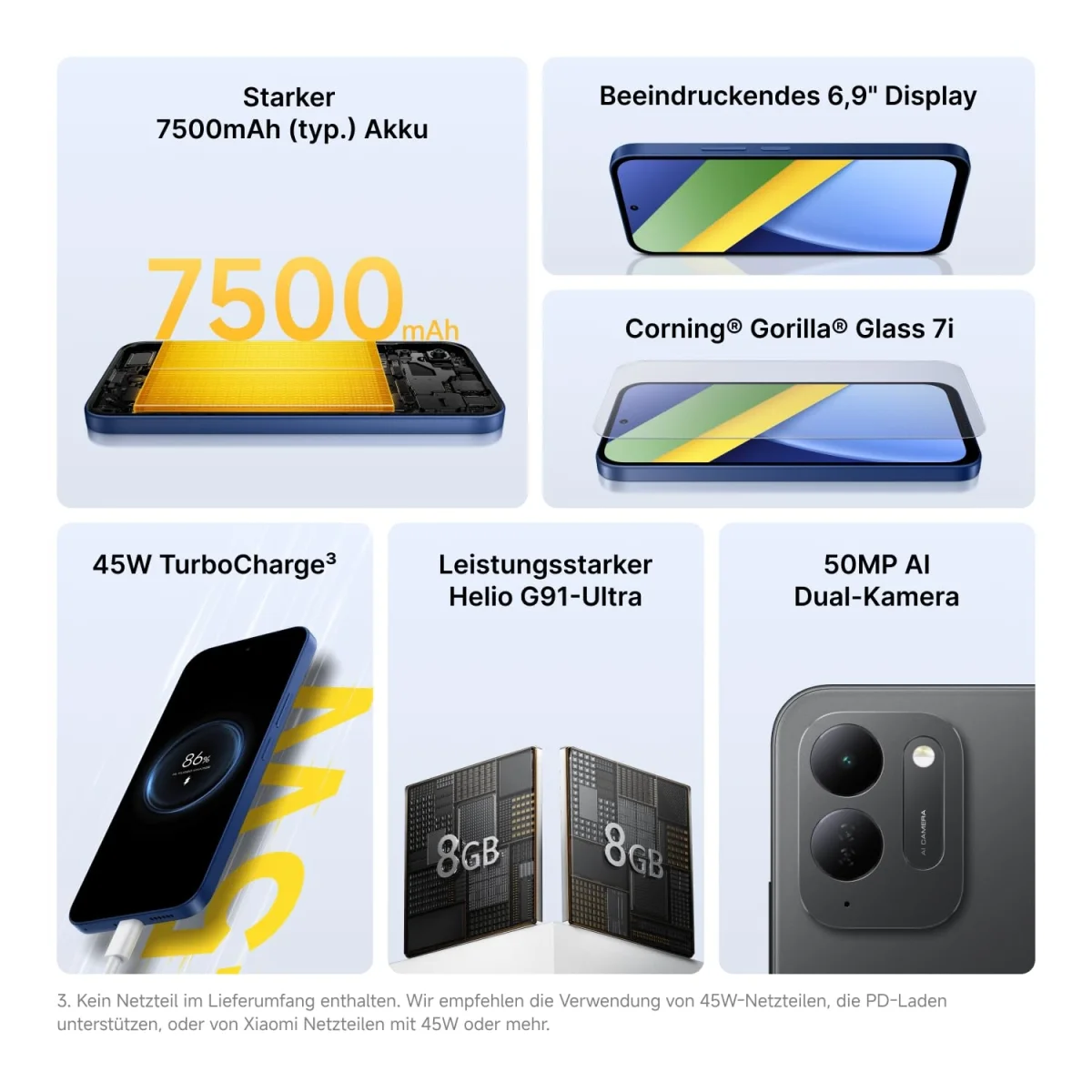 Xiaomi Poco C95 Pro Smartphone 8+256 GB