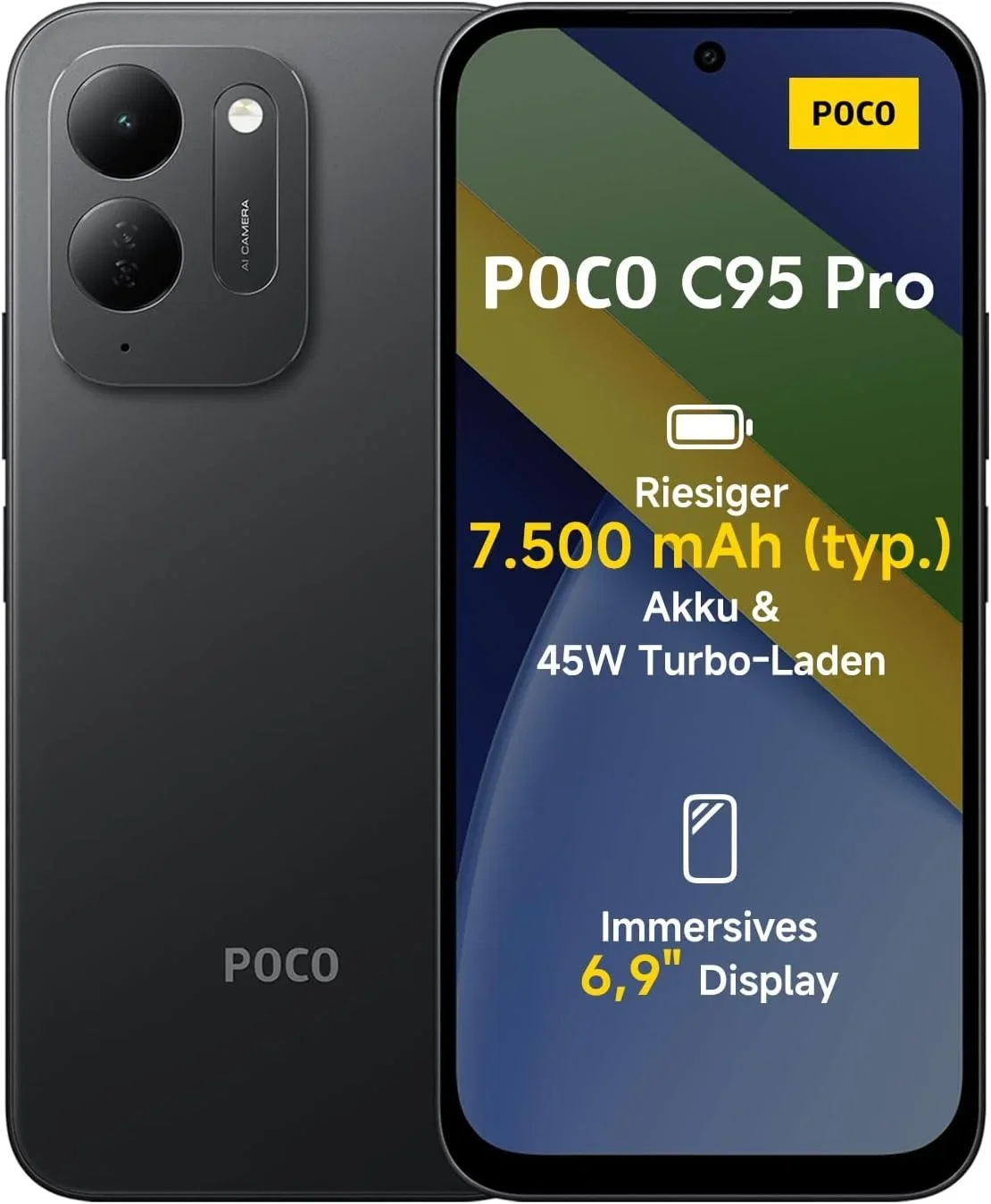 Xiaomi Poco C95 Pro Smartphone 8+256 GB (3 Farben)