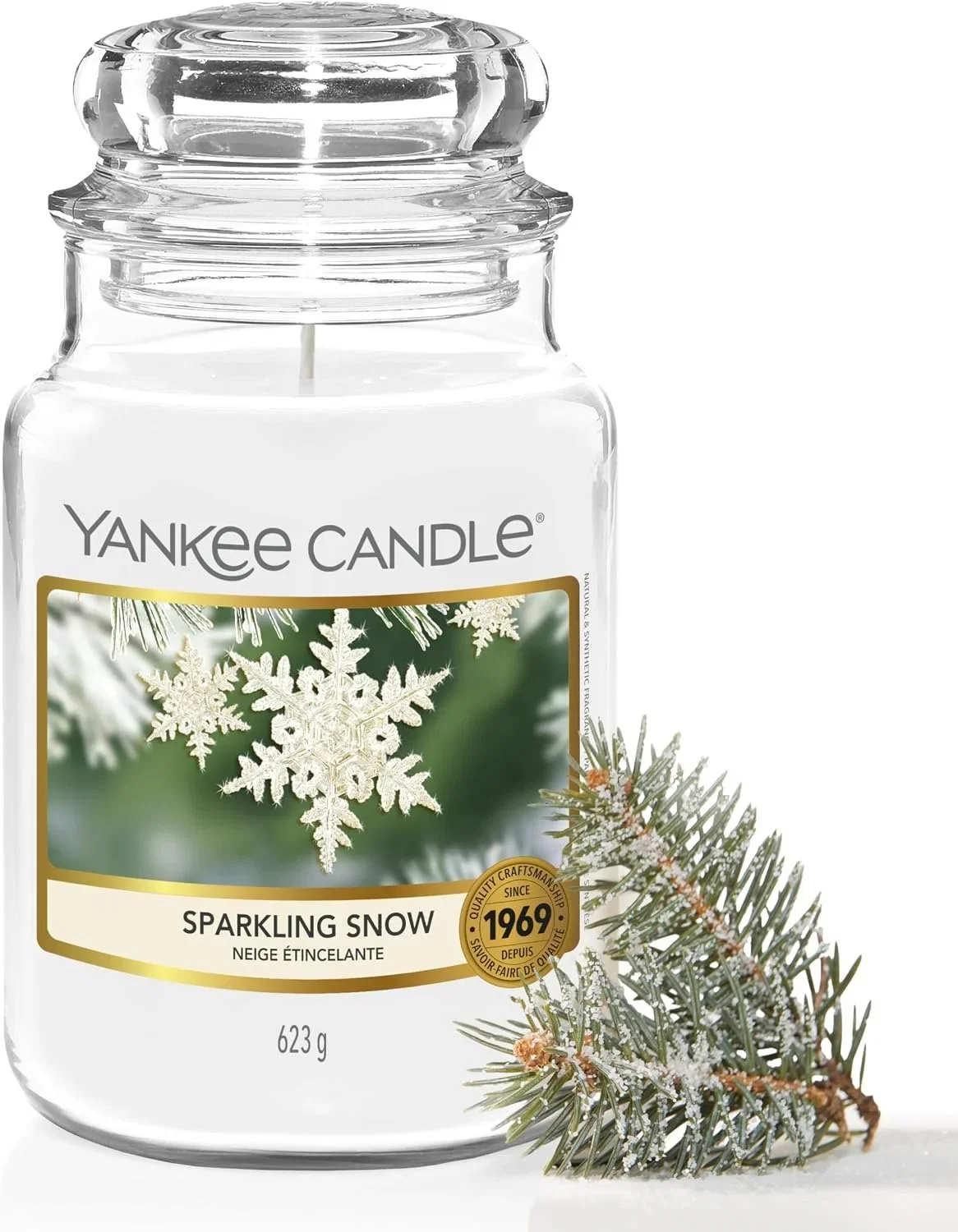 Yankee Candle Duftkerze im Glas Sparkling Snow Kerze