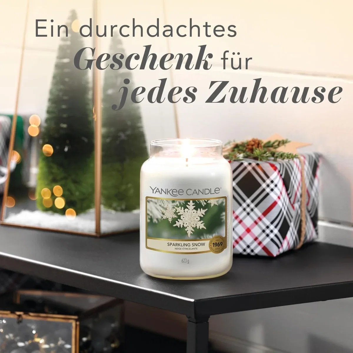 Yankee Candle Duftkerze im Glas Sparkling Snow Kerze