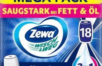 Zewa Wisch&Weg Mega Pack mit 18 Rollen, extra lang und 3-in-1 Absorption