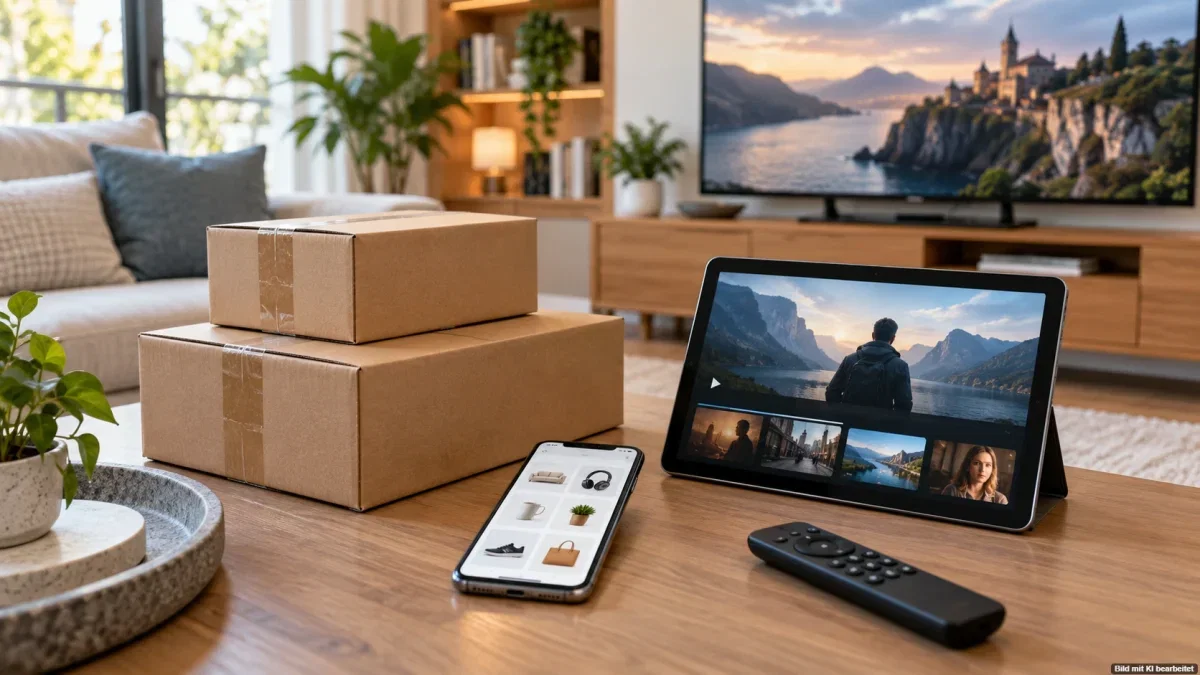 Amazon Prime – Versandpakete, Smartphone und Streaming im Wohnzimmer