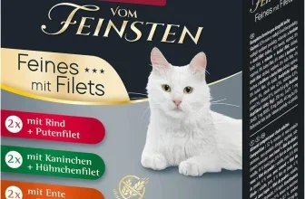 animonda Vom Feinsten Selection mit Filets Katzennassfutter im Sortenmix mit 8 Portionsbeuteln à 85 g