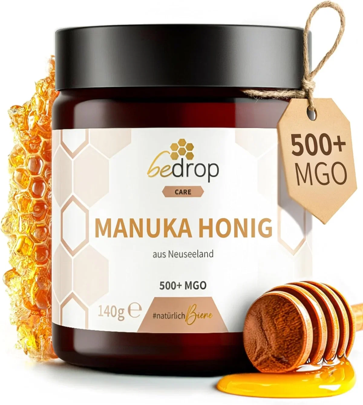 bedrop Manuka Honig mit MGO 500+ (140g)