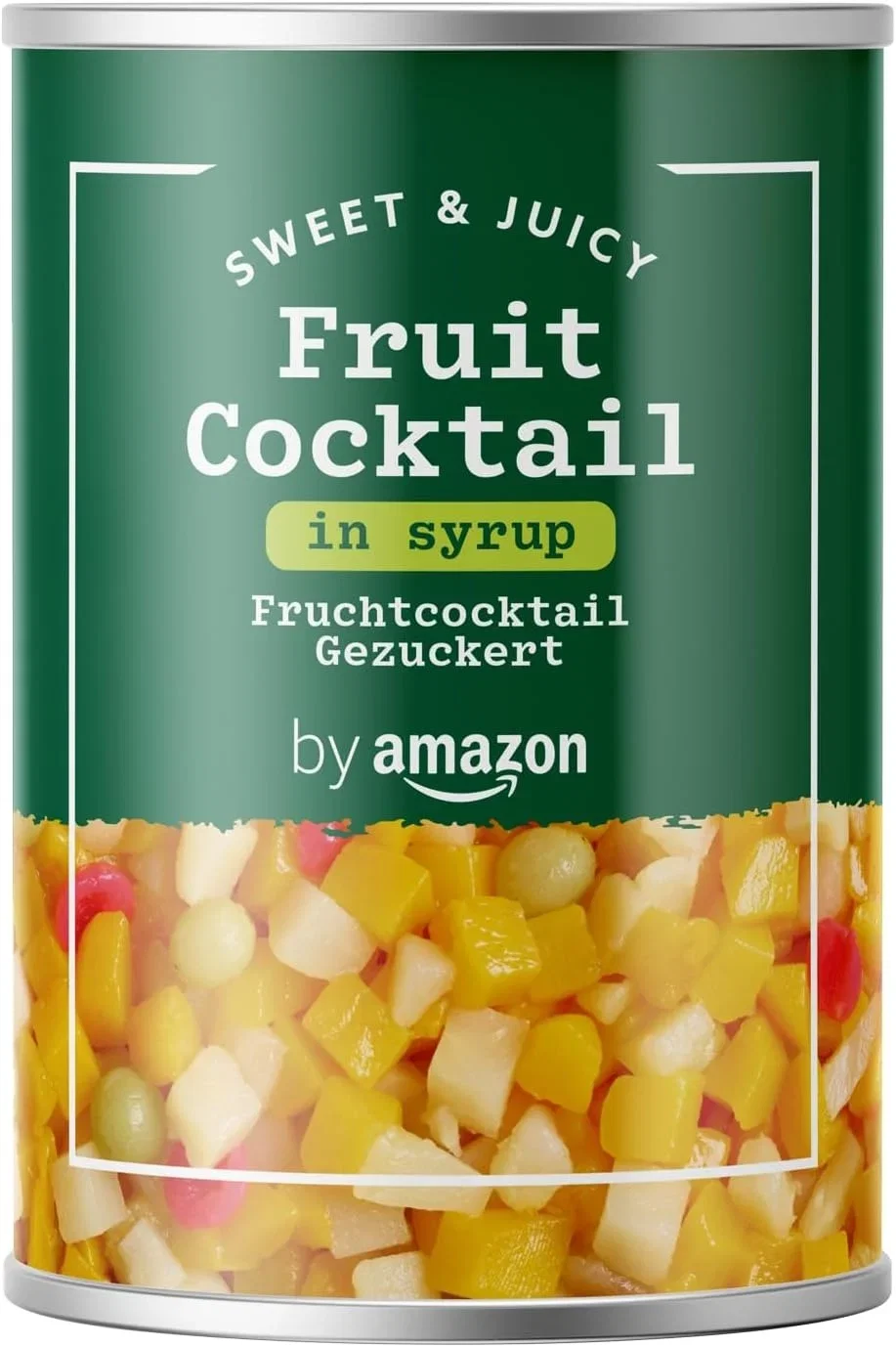 by Amazon Fruchtcocktail Gezuckert (411g Abtropfgewicht 250 g)