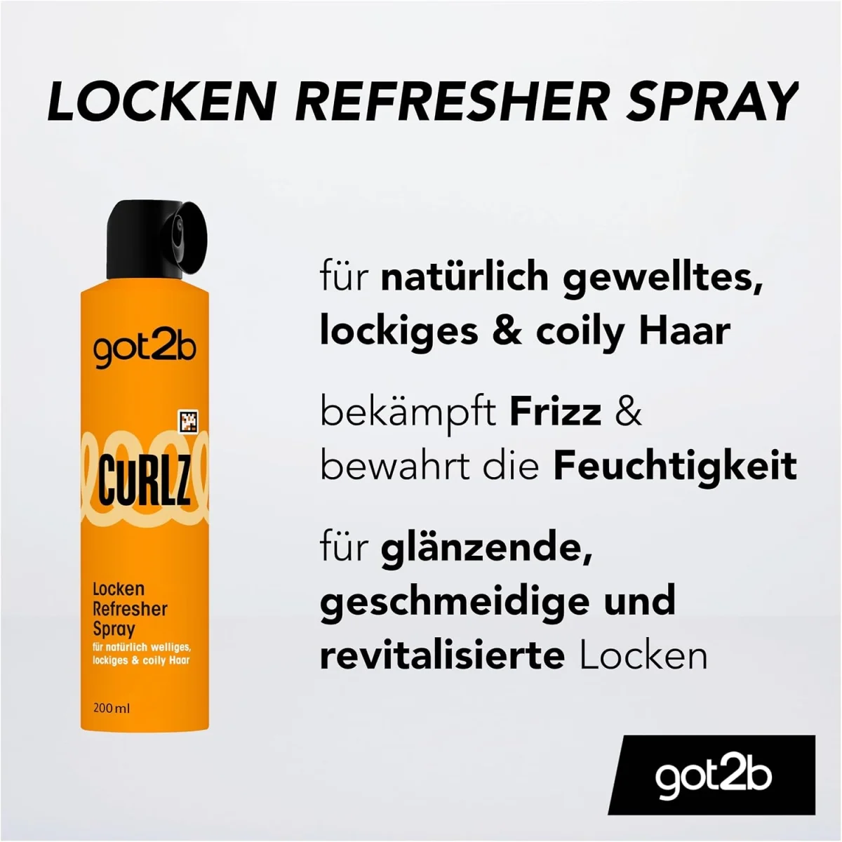 got2b Curlz Locken Refresher Spray für natürliche Locken