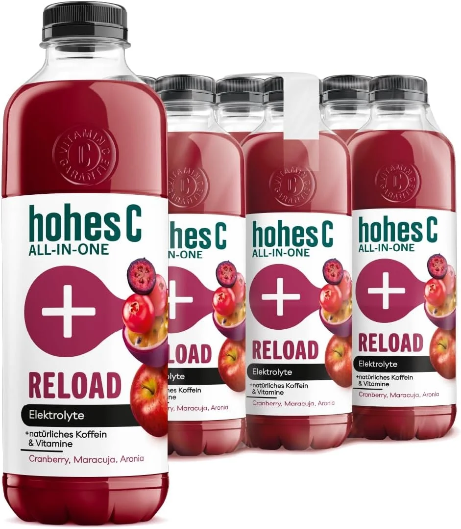 hohes C ALL-IN-ONE Reload mit Vitaminen, Mineralstoffen und natürlichem Koffein