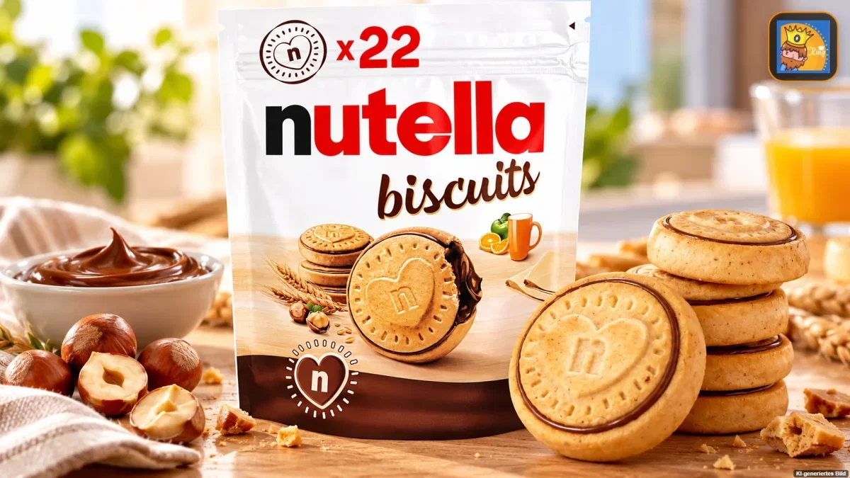 nutella biscuits – knuspriger Keks mit cremigem nutella Herz (304g)