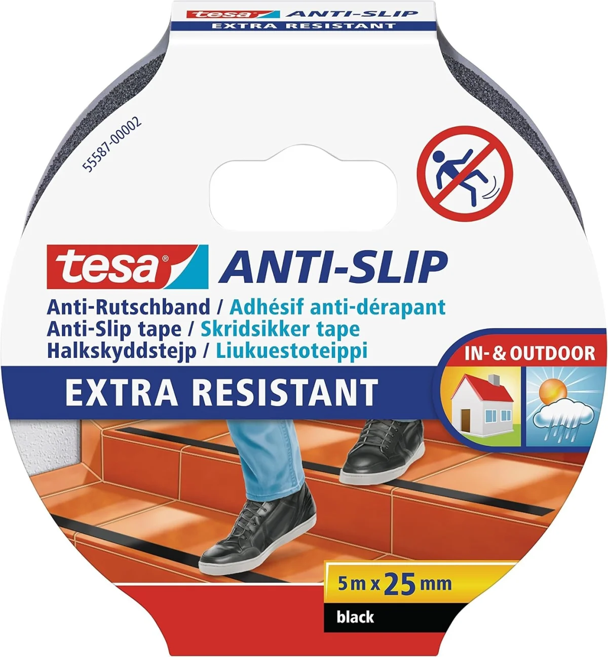tesa Anti-Rutschband (5 m x 25 mm)