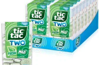 Tic Tac Two Spearmint Dose und 16er Mehrfachpackung mit grünen Kaugummis