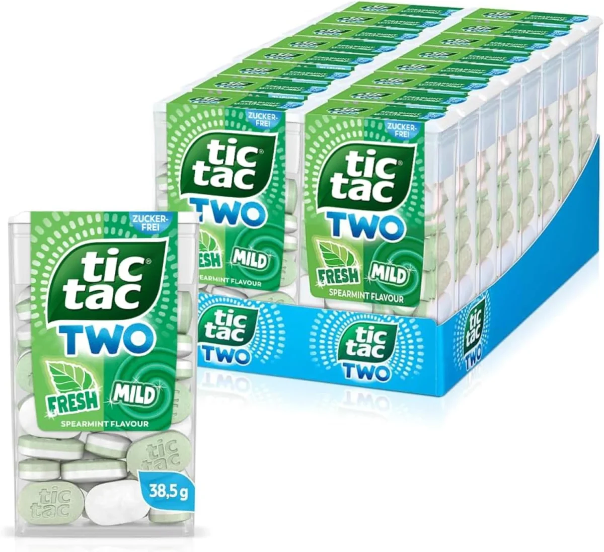 tic tac TWO Spearmint Fresh & Mild 16er Pack (16×38,5g)