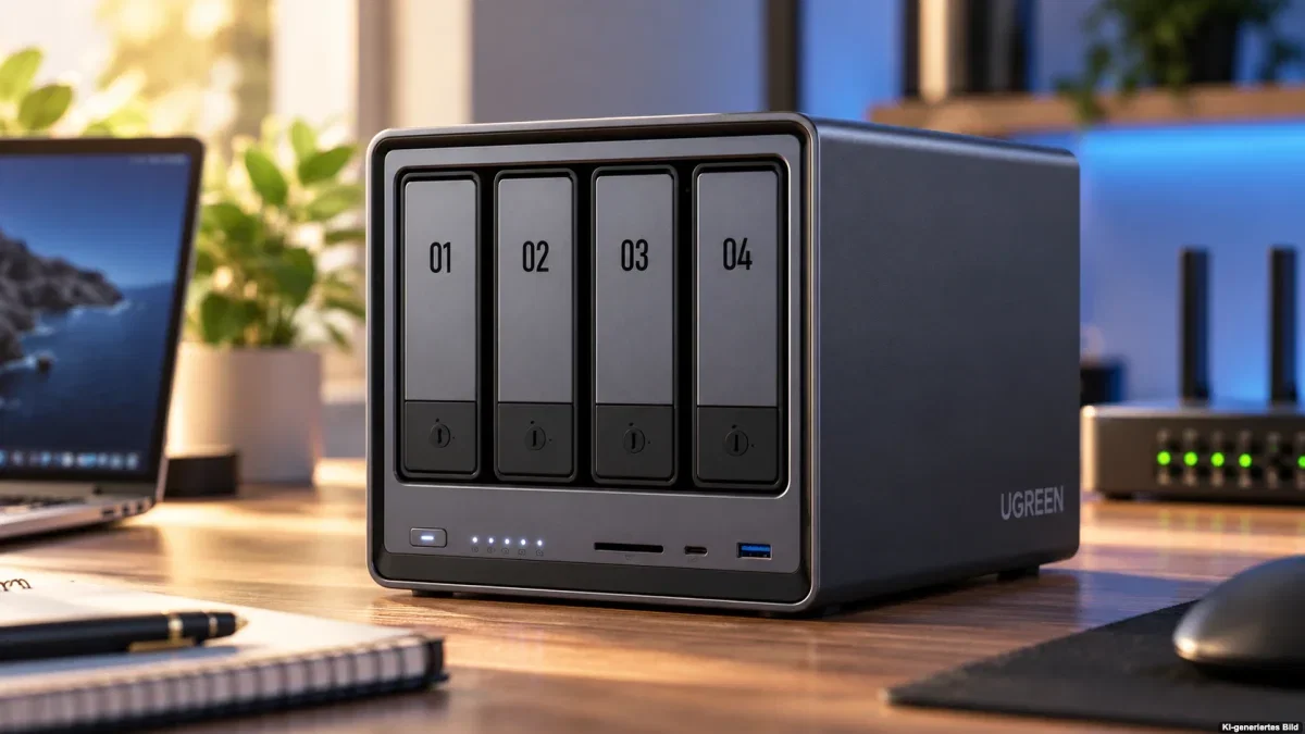 UGREEN NAS-System mit mehreren Laufwerksschächten zum Prime Day 2026