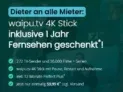 1 Jahr Waipu + Perfect Plus für 12 Monate + 4K Stick für 64,98 € inkl. Versand