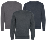 11 PROJECT Olavi Herren Rundhals-Pullover meliertes Sweatshirt 3er Pack (3 Farben, Gr. M bis XXL) für 29,97 € inkl. Versand