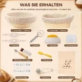 Skymico 14 Stück Gärkörbchen Brotback-Set aus Silikon