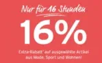 Tchibo: 16 % Extra-Rabatt auf ausgewählte Artikel aus Mode, Sport & Wohnen