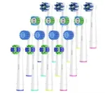 16er Aufsteckbürsten Kompatibel mit Oral B Elektrische Zahnbürste
