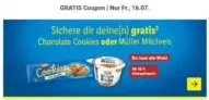 Gratis: „Chocolate Cookies“ oder „Müller Milchreis“ (Lidl plus App ab 10,00 € MBW)