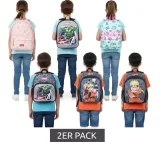 2ER Pack Vadobag Kinder Rucksack für Mädchen und Jungen