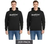 Ballin Est. 2013 Hoodie Kapuzen-Pullover Ho-H00050 (2ER Sparpack Gr. XS bis XXL Schwarz) für 31,98 € inkl. Versand (statt 89,98 €)