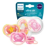 2er-Set Philips Avent Ultra Air Schnuller (Modell SCF085/04) für 3,78 € inkl. Prime-Versand (statt 7,99 €)