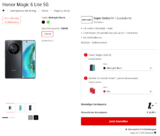 MediaMarkt Tarifwelt: 2x Honor Magic 6 Lite 5G + 2x McAfee LiveSafe Device Attach + Super Select M 13 GB LTE für 14,99 € / Monat + 35,94 € einmalig