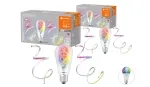 2x Ledvance Smart+ Wifi Filament Kit E27+ LED-Strip  Verlängerung insg. 3 m