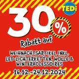 TEDI: 30 % bei TEDI auf Weihnachtsartikel