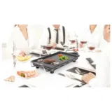 Princess 102300 Tischgrill Pro (2000W, 46x26cm Bratfläche, Antihaftbeschichtung, inkl. 4 Holzschabern) – für 37,94€ inkl. Versand statt 46,19€