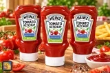 3x Heinz Tomaten Ketchup 50 %  Weniger Zucker & Salz (500ml)