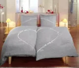 Bettwäsche »Love you«, One Home, Herzen und meliert 4 Teilig für 24,47 € inkl. Versand (statt 34,95 €)
