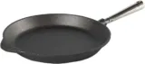 Skeppshult 28er Bratpfanne aus Gusseisen mit Edelstahlgriff – Made in Sweden