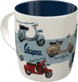 Nostalgic-Art Retro Kaffee-Becher – Vespa – Model Chart (330 ml)