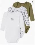 NAME IT Baby Unisex 3er-Pack Langarm Bodys ab 6,40 € inkl. Prime-Versand (statt 14,00 €)