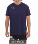 6er Pack Puma TeamGOAL 23 Casual Herren Shirts 100% Baumwolle