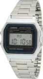 CASIO A158 Armbanduhr, Edelstahlband für 28,49 € inkl. Prime-Versand (statt 38,53 €)